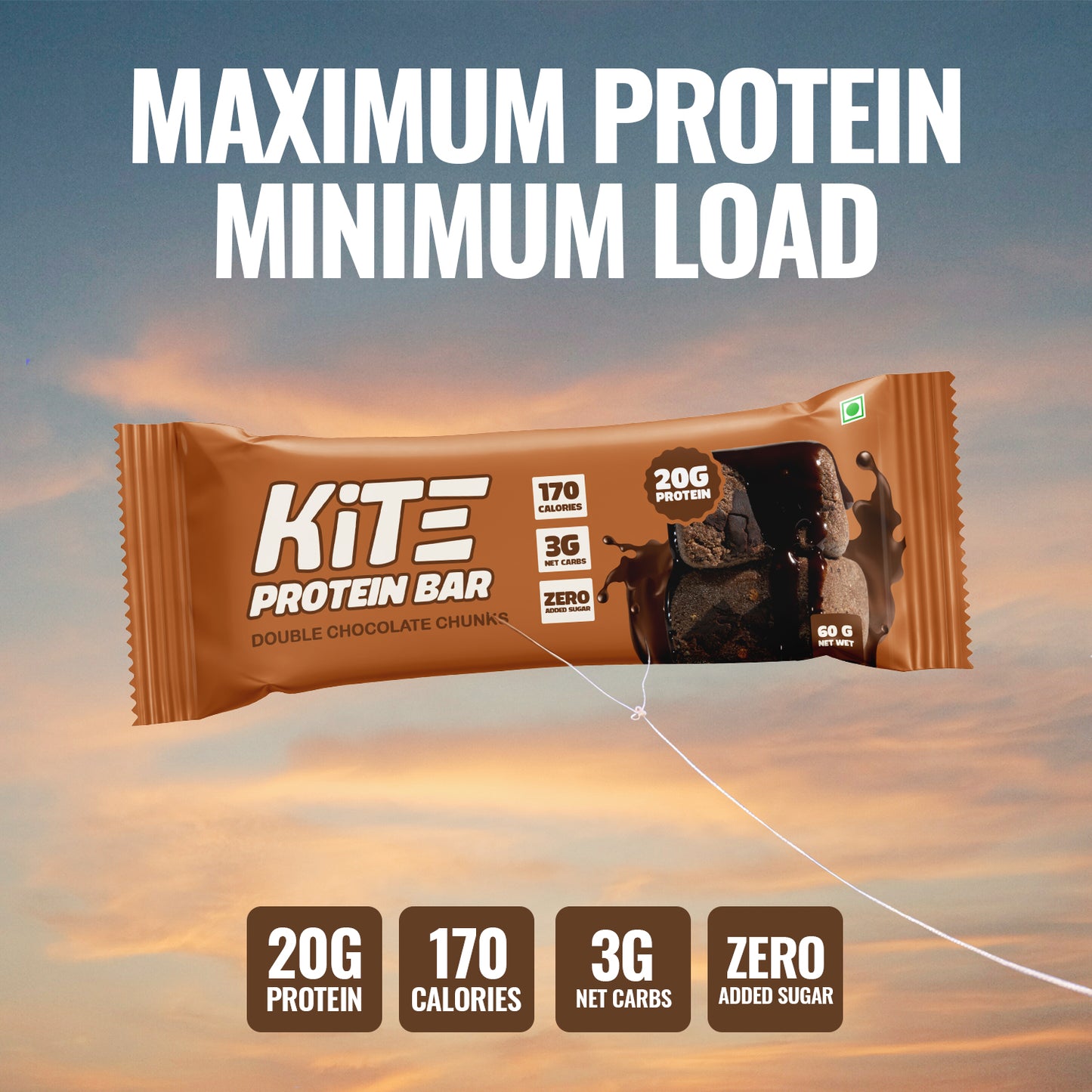 Double Chocolate Chunk - KiTE Protein Bars