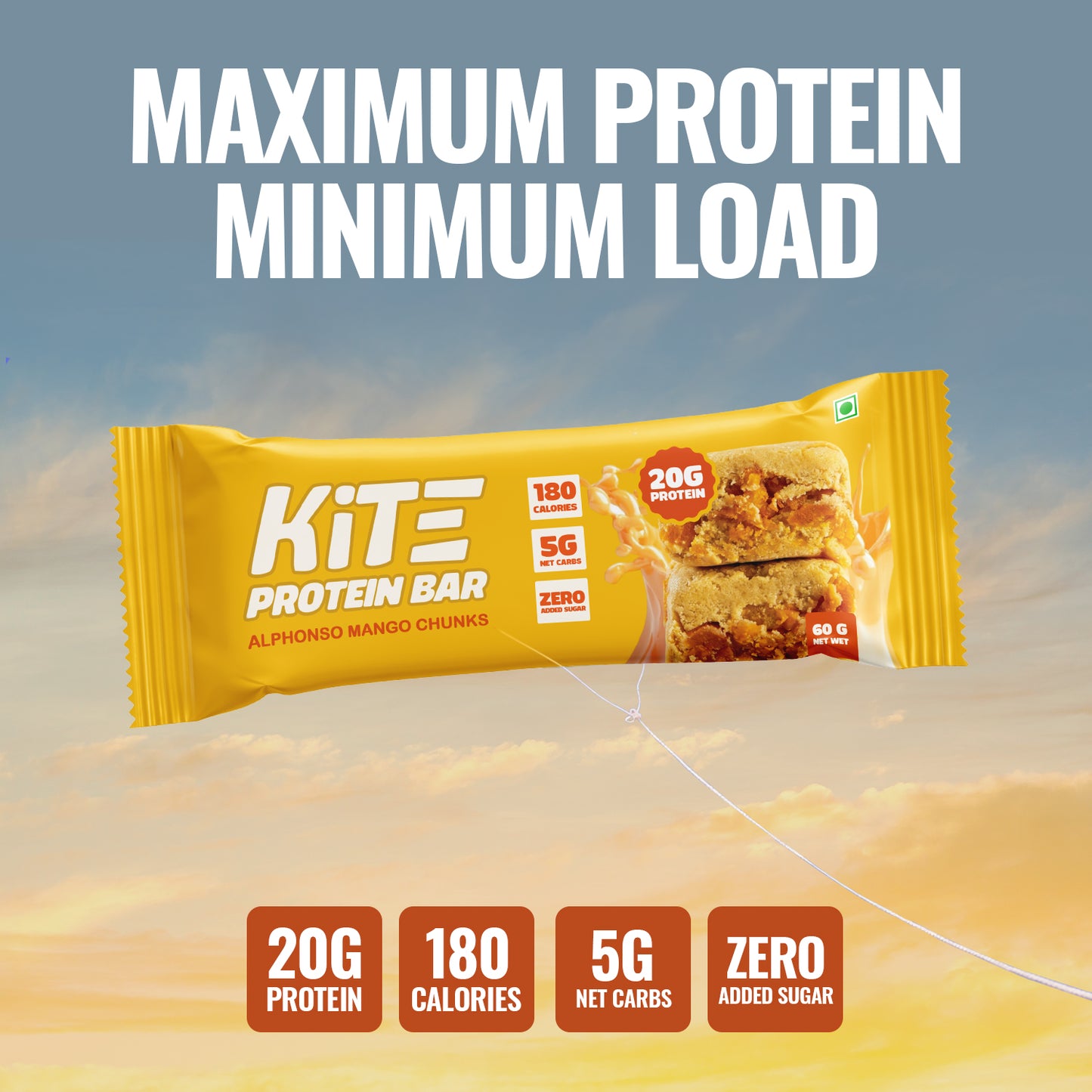 Alphonso Mango Chunks - KiTE Protein Bars - Subscription