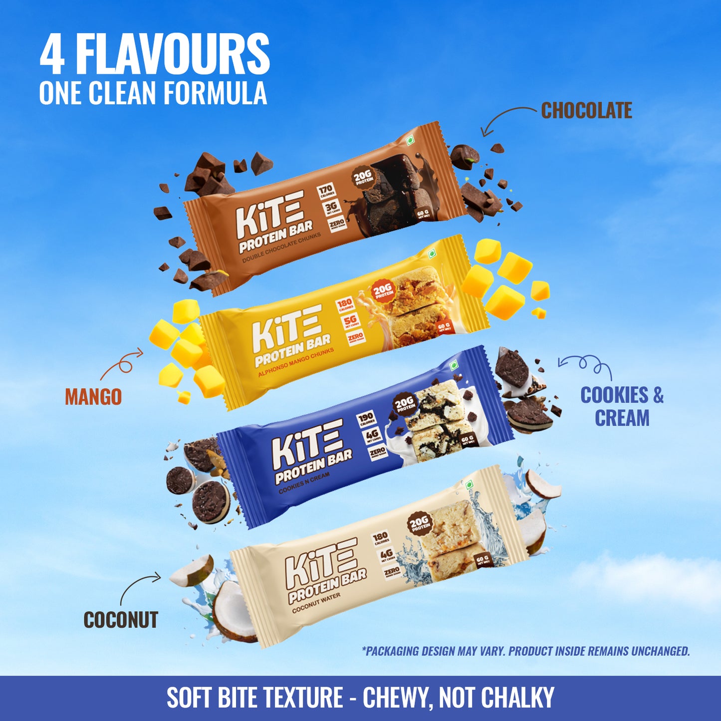 Cookies n Cream - KiTE Protein Bars