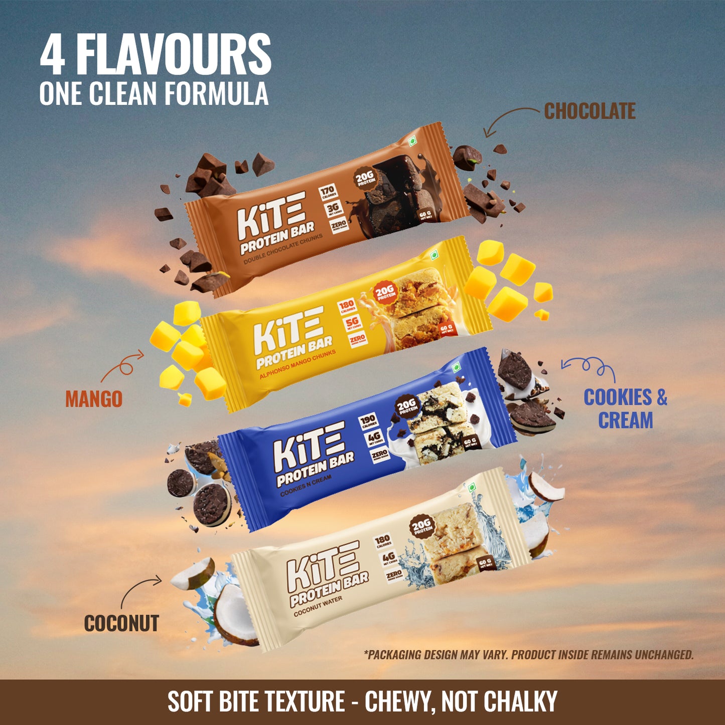 Double Chocolate Chunk - KiTE Protein Bars